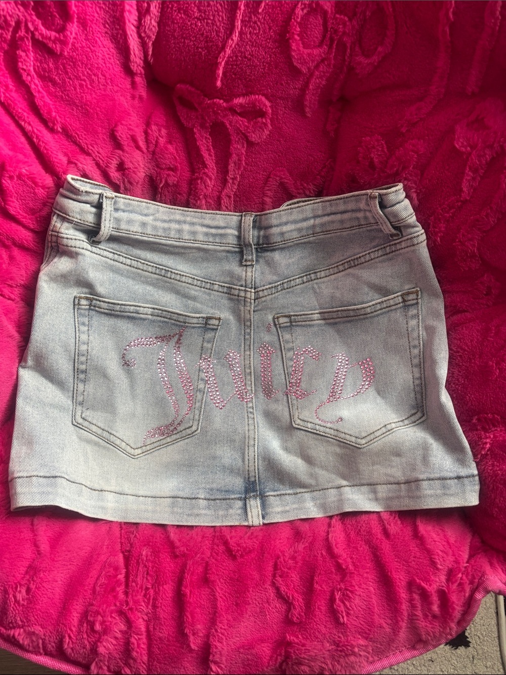 Juicy Couture Denim Jean Shorts with Back Pocket Detail Size 12
